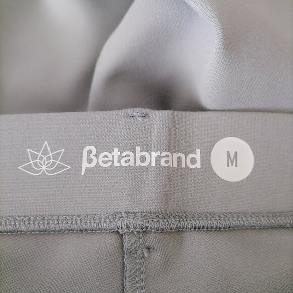 Betabrand Womens Mint Gray Mid Rise Comfy Straight Leg Dress Pants Size M - Picture 5 of 6